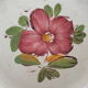 Lot of 3 ceramic plates castellania made in italy flowers