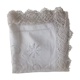 Old tablecloth with embroidery and handmade lace