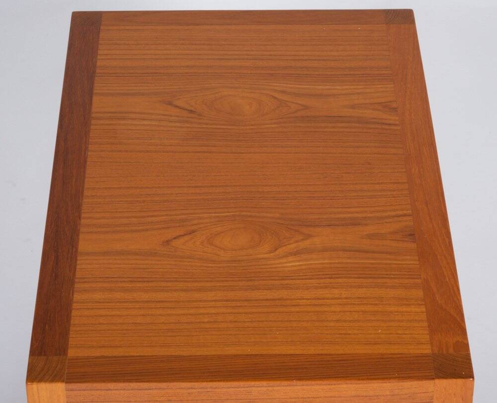 Large Vintage Teak Bedside Table, Denmark, 1960s