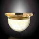 Vintage ceiling light in brass and bubbled glass