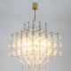 Chandelier in blown glass and gilded brass. 1970s. LS59391508H
