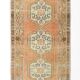 Tapis persan Brunt orange et vert, 105 x 290 cm