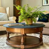 Table basse ronde en bois massif