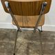 Set of 3 vintage French kitchen chairs, formica & chrome, 1960s-70s