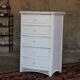 Chiffonnier vintage en osier blanc
