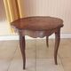 Small round marquetry table
