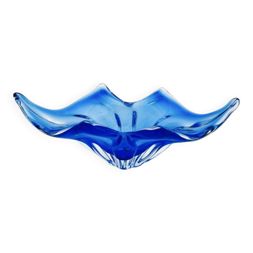 Coupe, vide-poche Josef Hospodka Chribska Bohême bleu cobalt 1960