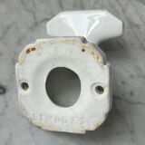 White porcelain coat hooks