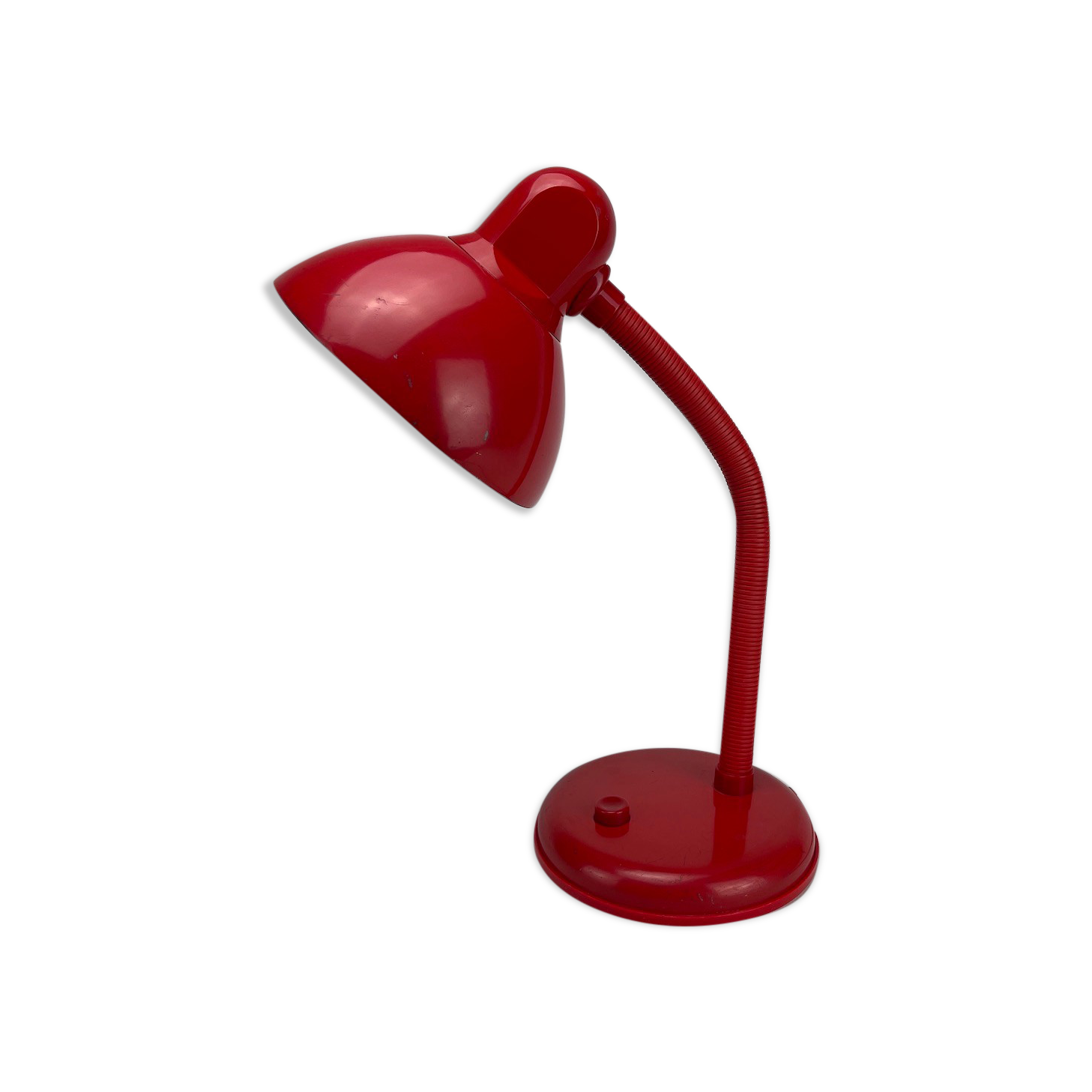 Vintage red monochrome desk lamp
