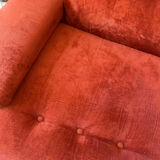 Canapé Space Age orange/rust