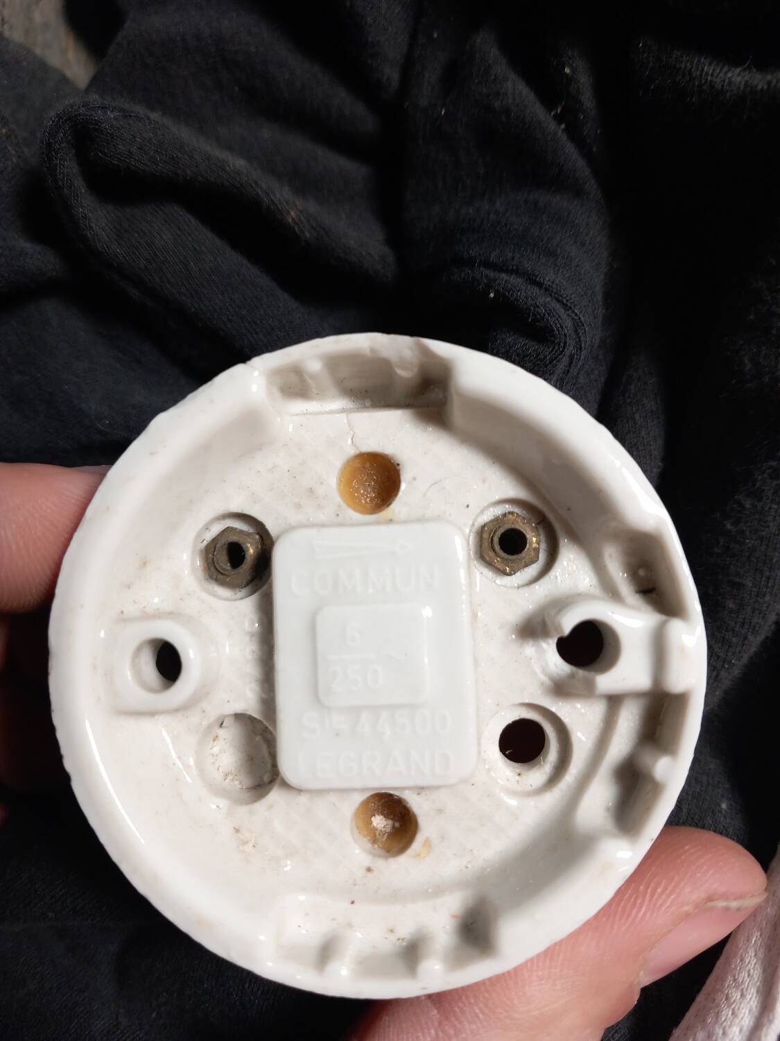 Vintage metal and porcelain switch