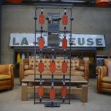 Vintage coat rack in ceramic and metal 1960