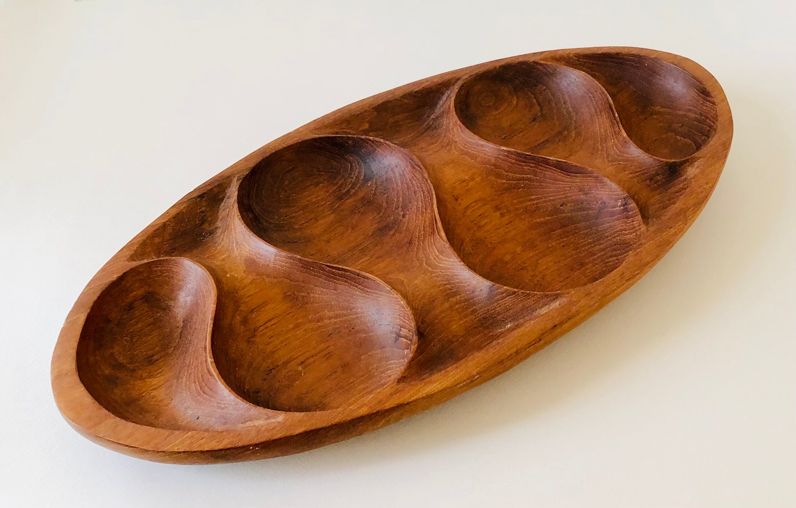 L46cm teak tray by Laur Jensen for Odense Denmark