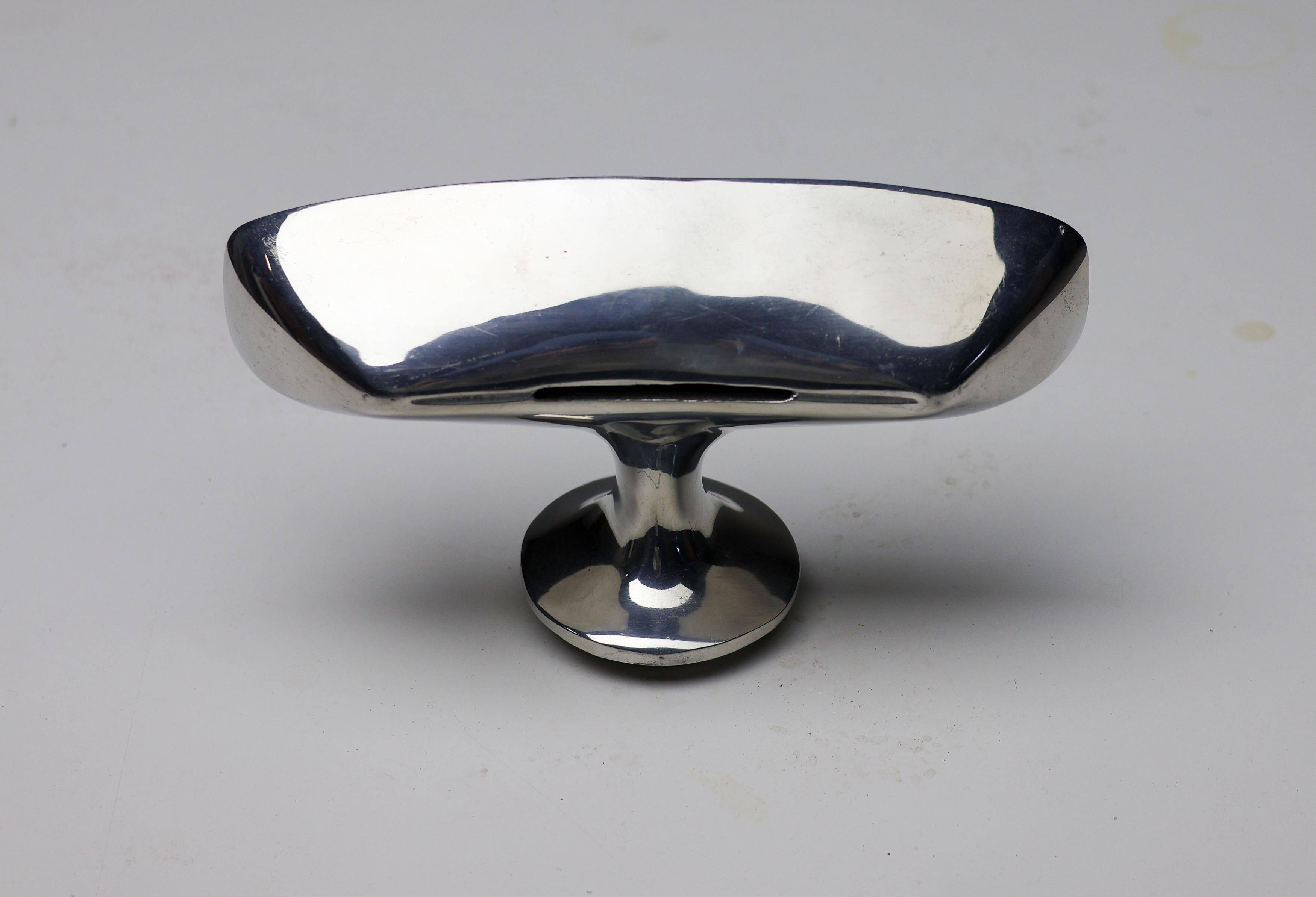Polished aluminium wall light, Spain, 1990s