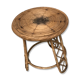 Bamboo stool 50s Decoration natural wood rattan wicker Vintage Plant Door