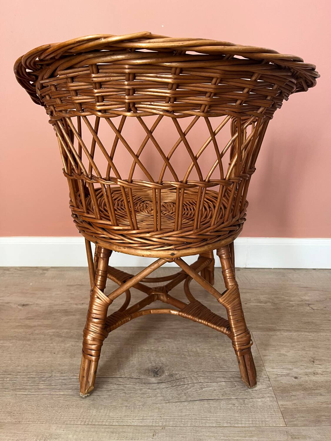 Petit fauteuil osier enfant