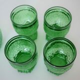 Pitcher and 4 vintage glasses