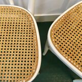 Pair of chairs bistro cane
