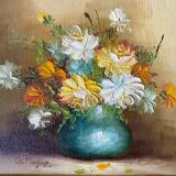 Painting bouquet of flowers