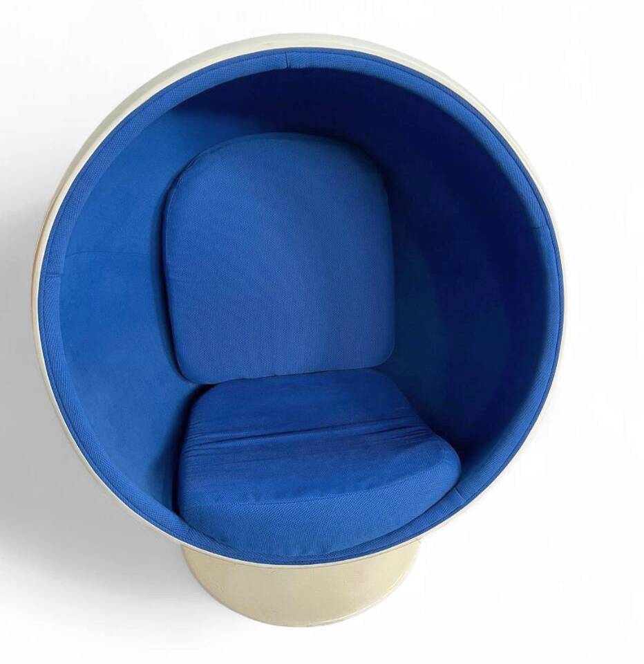 4 x chaise boule en fibre de verre années 1980