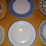 Set of 6 different dessert plates