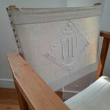 Wooden and shabby chic monogram fabrics