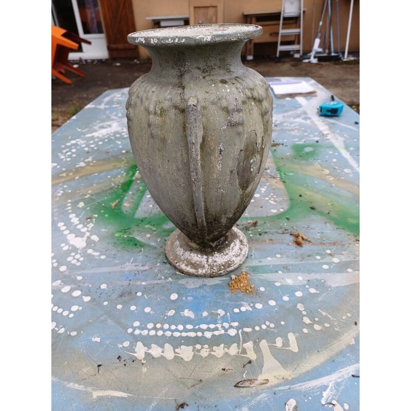 3 cast iron vases from 1900 from Charleville-Mézières