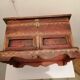 Vintage antique wooden and copper chest