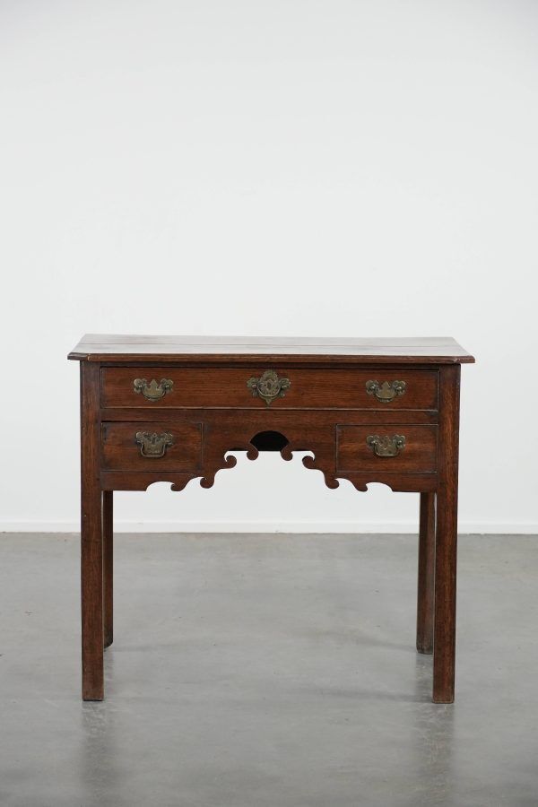 English Antique Lowboy/Side Table Made of Oak from the 18th Century