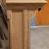 19th-century oak castle fireplace