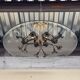 Chandelier in glass and brass attributed to Pietro Chiesa for Fontana Arte, 1940s.