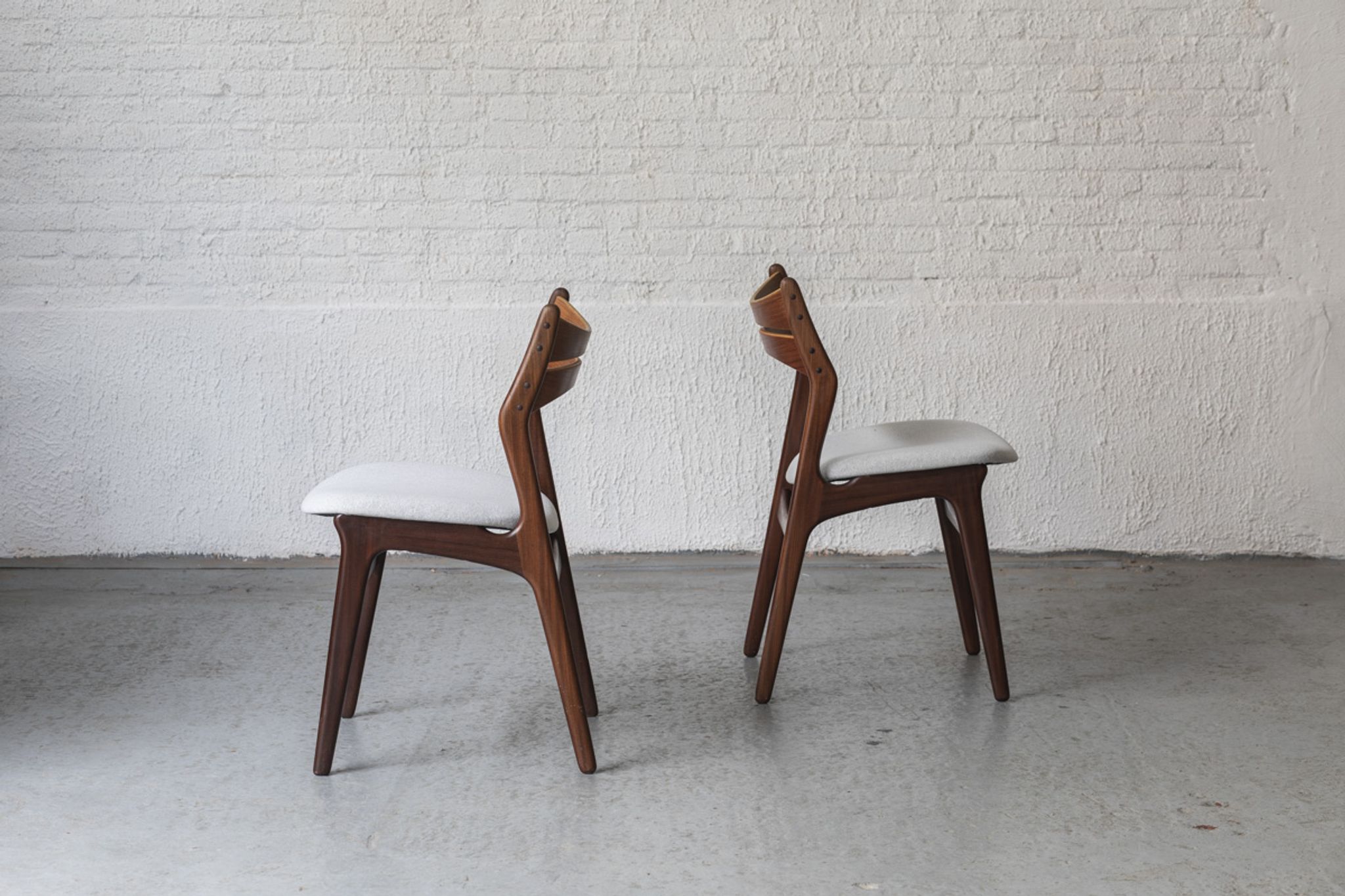 Set of 4 dining chairs ‘model 310’ by Erik Buch for Chr. Christensens Møbelfabrik, Danish design, 60