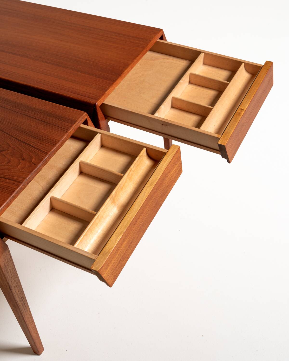 Pair of model 35 bedside tables by Severin Hansen for Haslev, 1960s