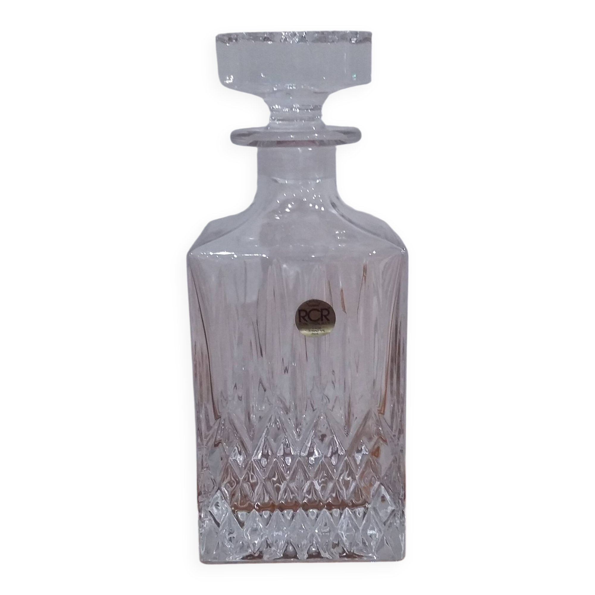 Royal cristal rock crystal whiskey decanter
