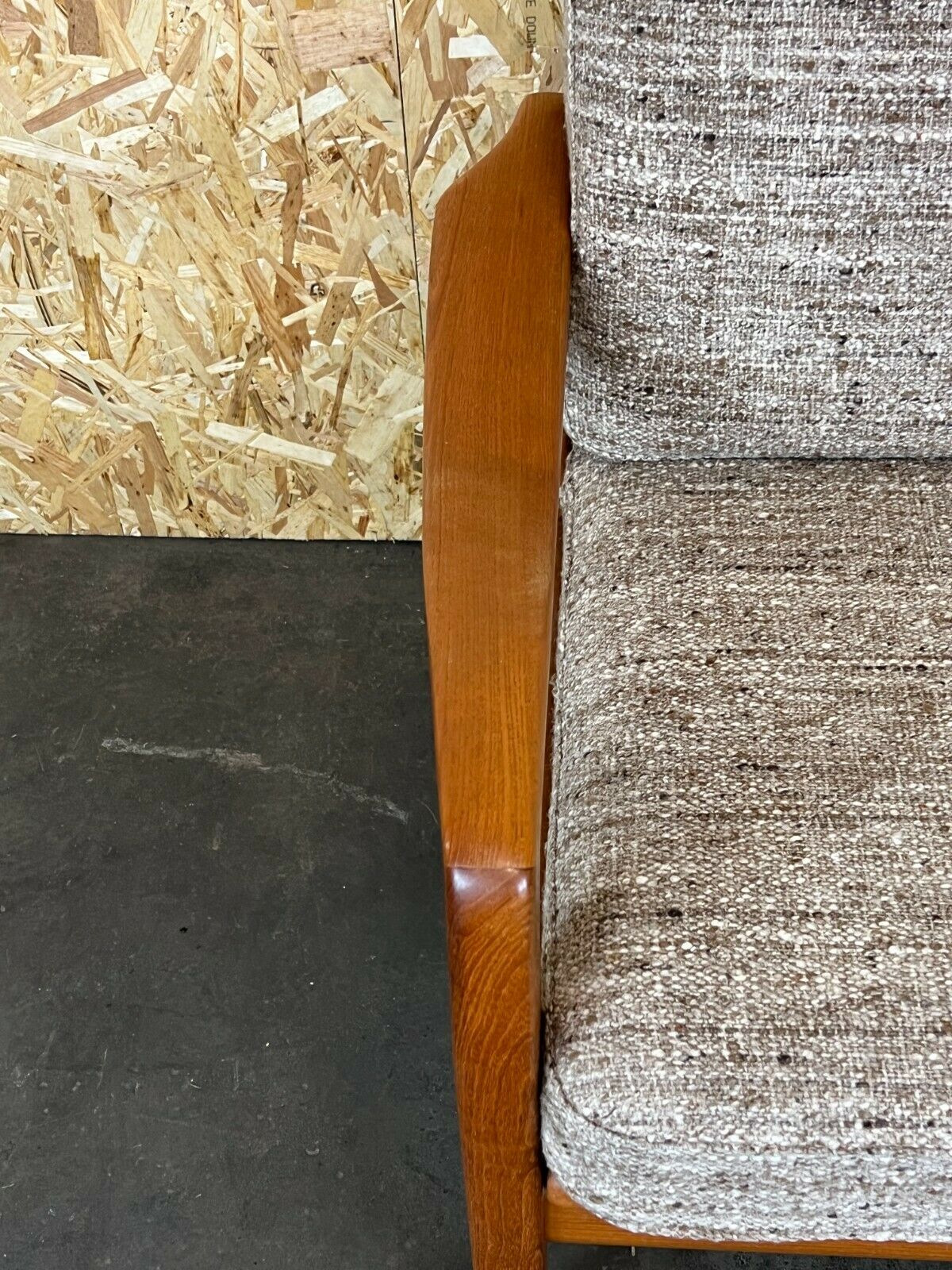 60s 70s teak sofa 2 seater couch J. Kristensen Danish Denmark Design 60s 70s