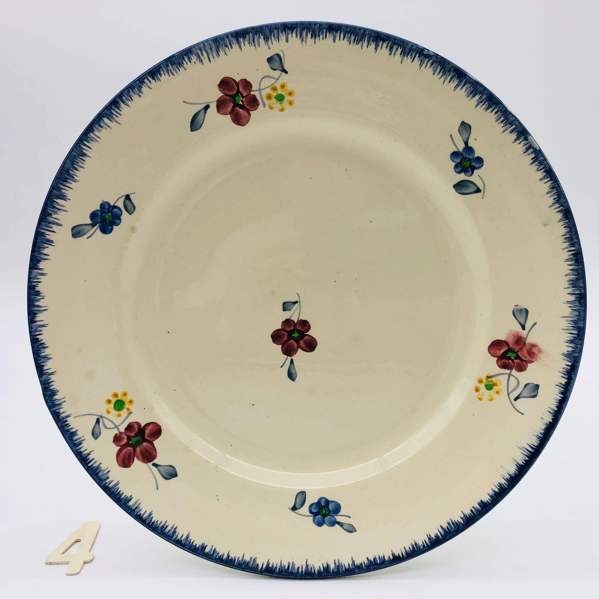 Lot de 6 assiettes plats « Digoin Sarreguemines / modèle Mary-Lou »