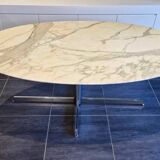 Roche Bobois table in Calacatta marble from 1980