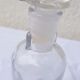 6 glass vials with glass plugs