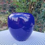 Intense blue ceramic vase