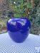 Intense blue ceramic vase