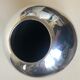 Silver metal vase