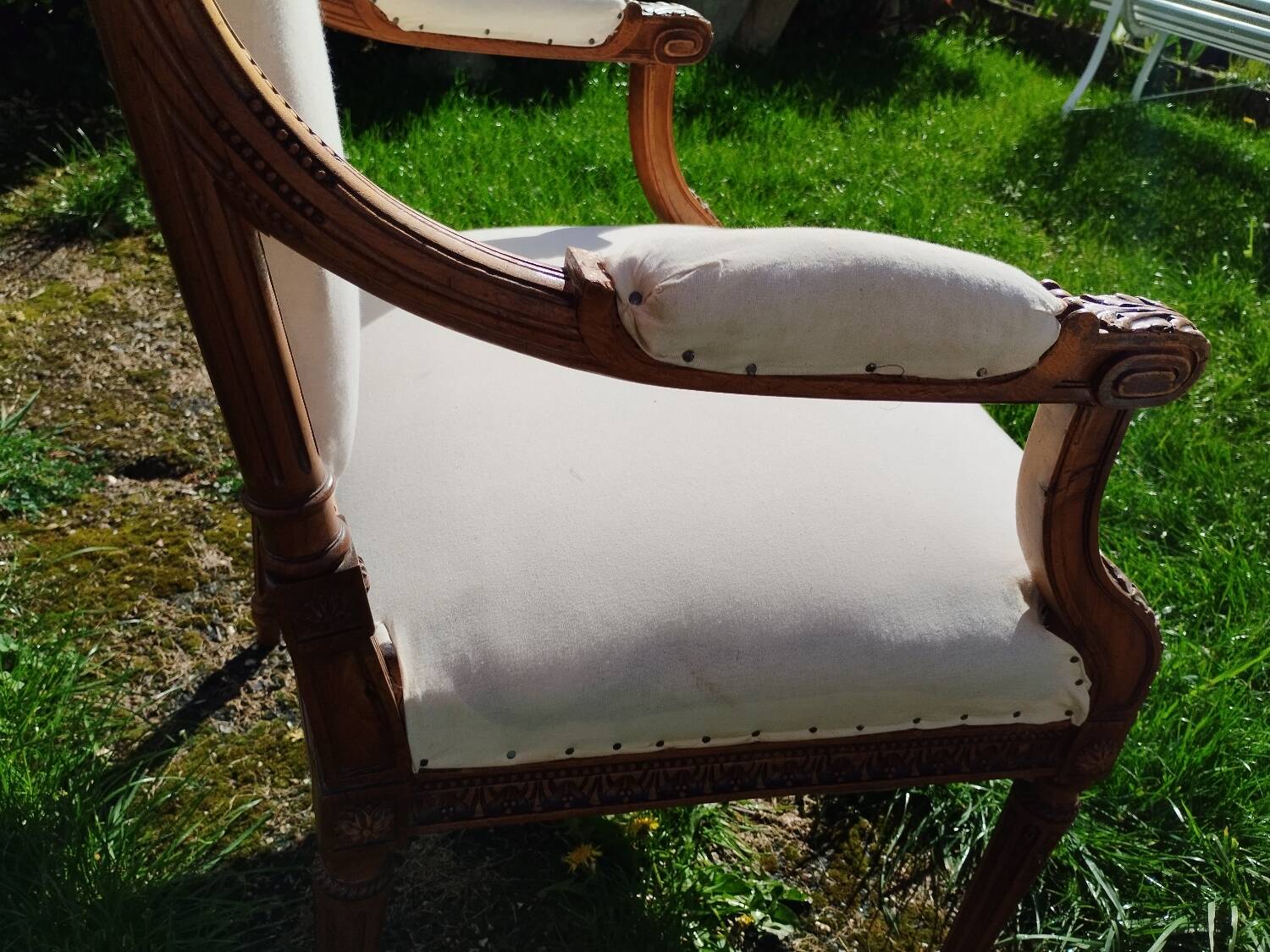 Pair of old Louis XVI style armchairs