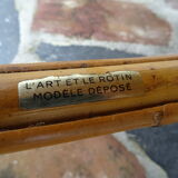 Sun rattan coffee table