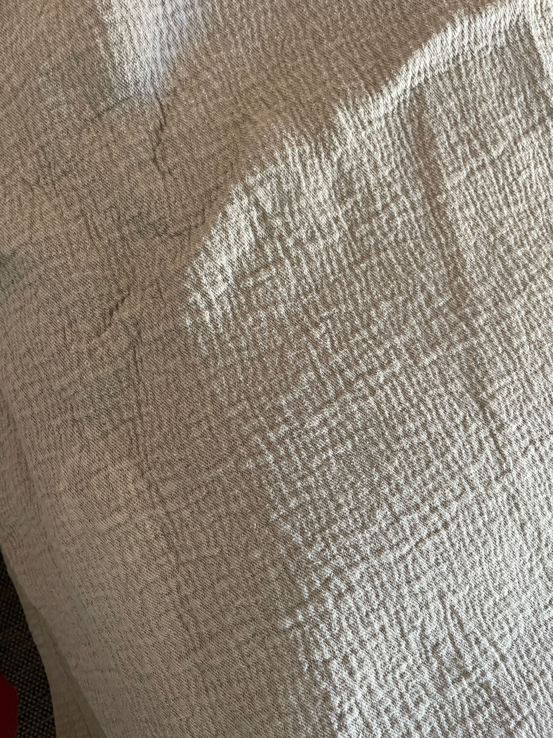 Almond-colored Caravan bedspread