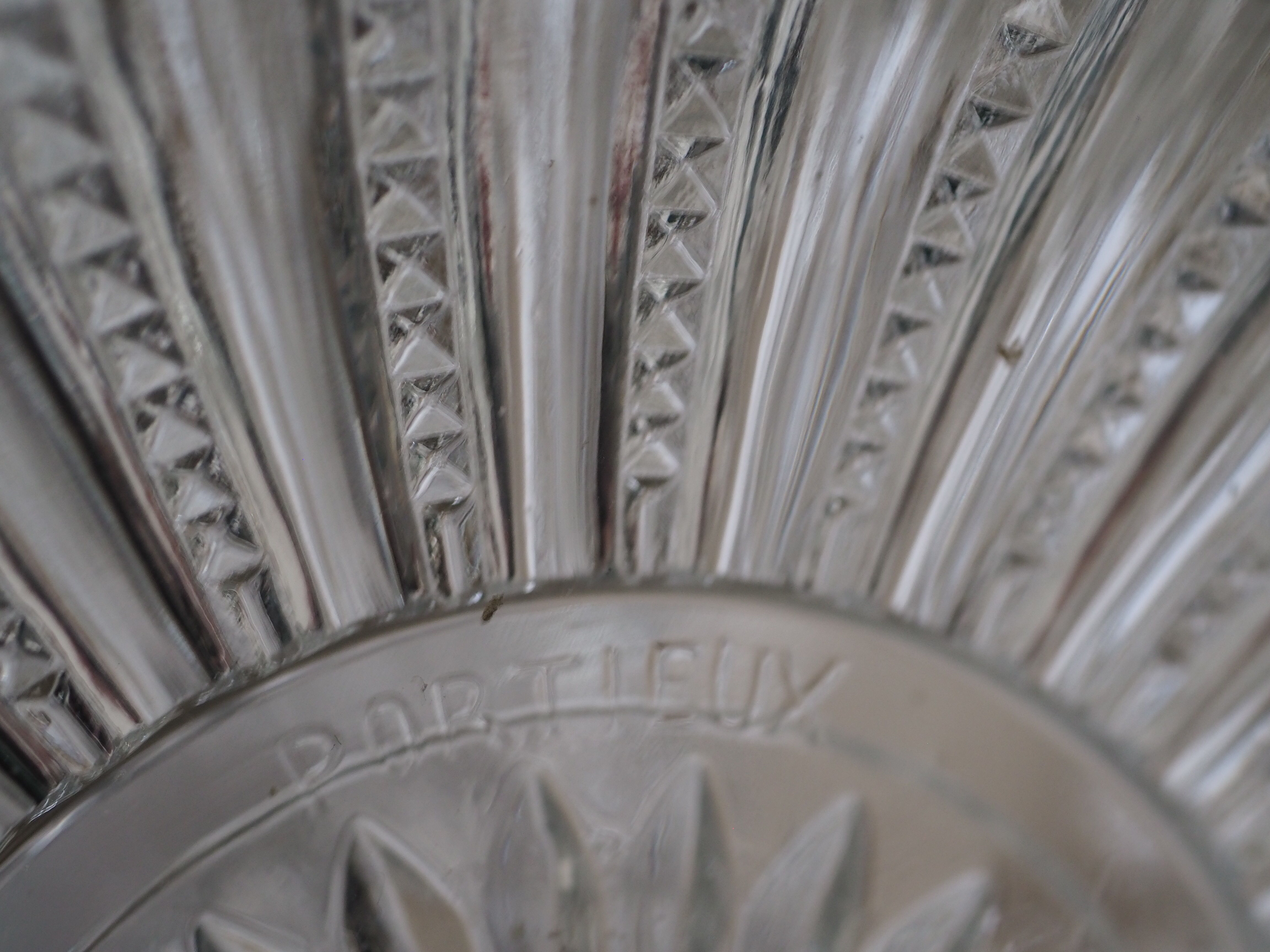 Napoleon III chandelier with crystal pendants, signed Portieux 19th century