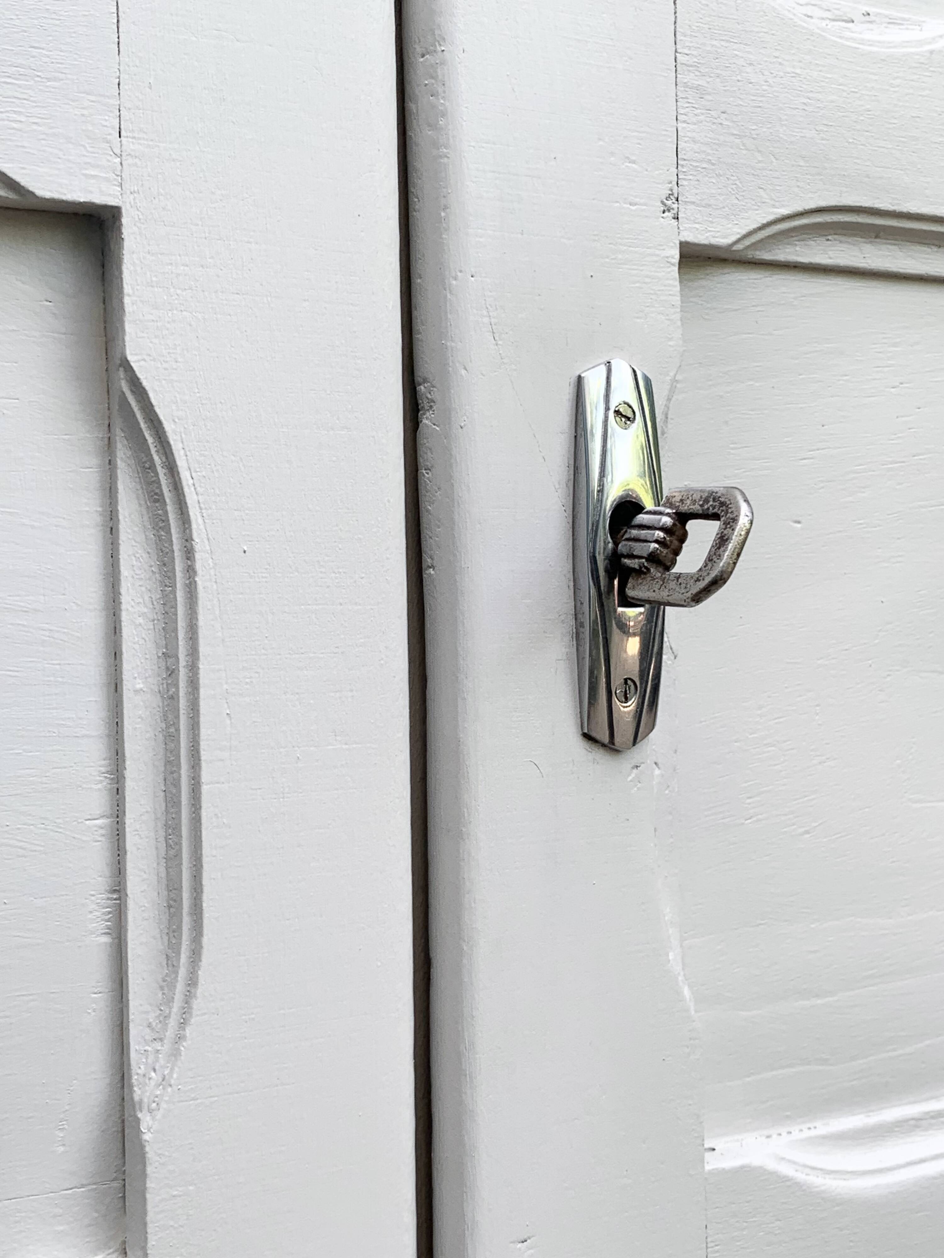 Antique Parisian paneled wardrobe, 1940