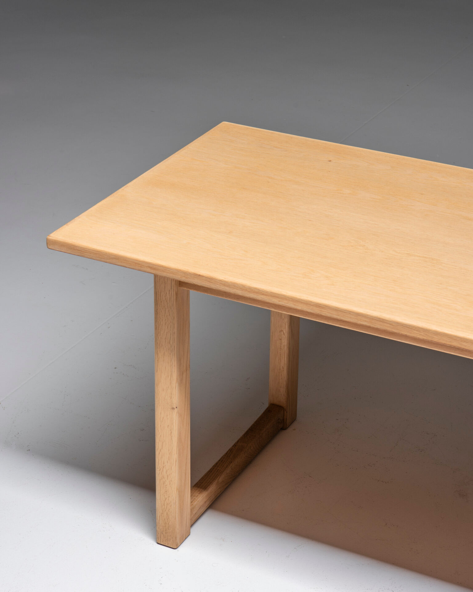 Coffee table in soap treated oak, carl malmsten, 1960's, sweden