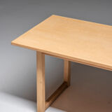 Coffee table in soap treated oak, carl malmsten, 1960's, sweden