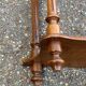 19th-century Napoleon III turned wooden wall shelf, 64cm.