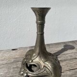 Art Nouveau silver-plated candlestick